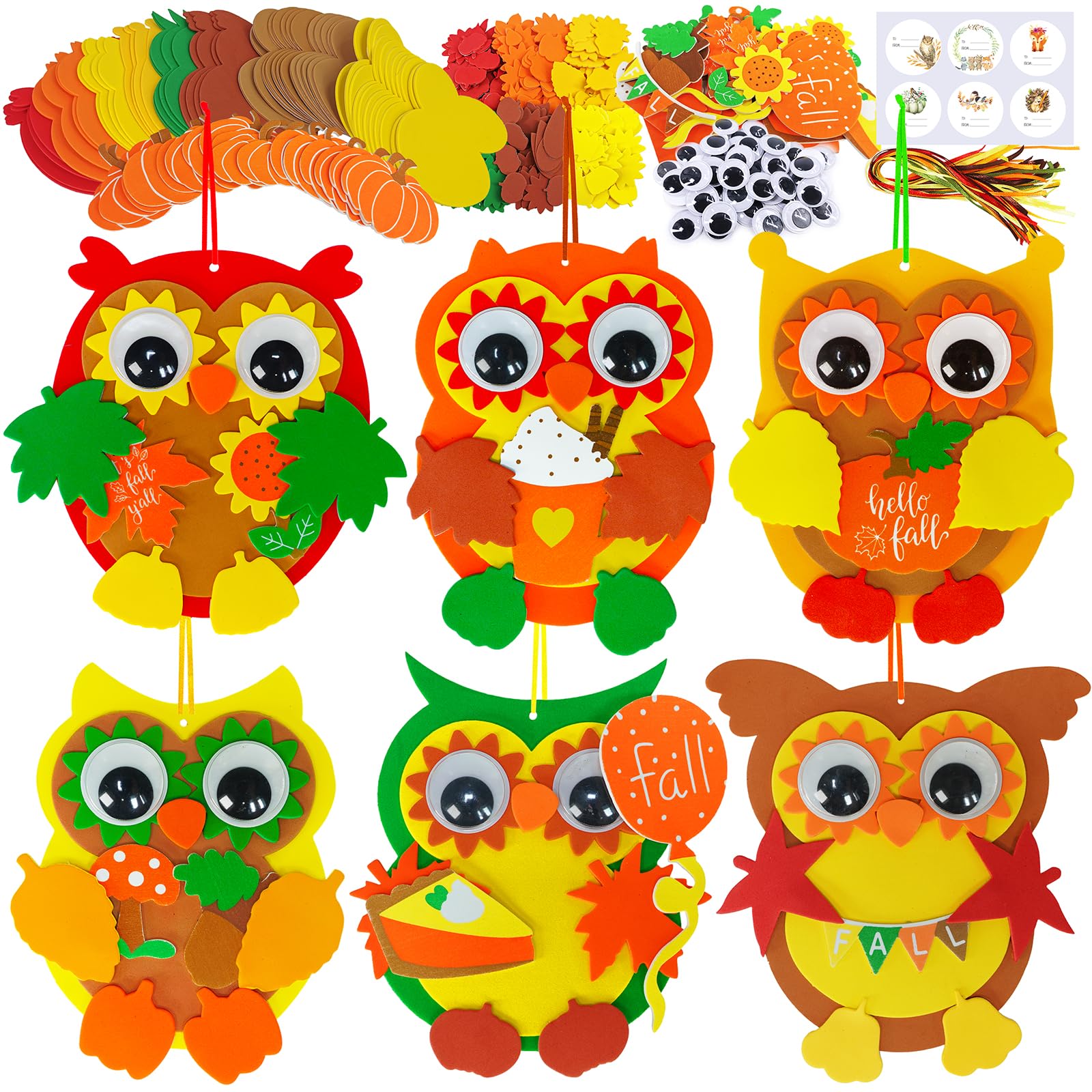 Decoracion Otoño BAISHUWU Otoño Ventanas Manualidades, 57 Piezas Juego De  Manualidades Otoño, Juego De Manualidades Acción De Gracias, Kits De  Manualidades De Otoño Para Niños, Para Interior Y Exterior Decorar  Manualidades Navidad, image size:1600x1600