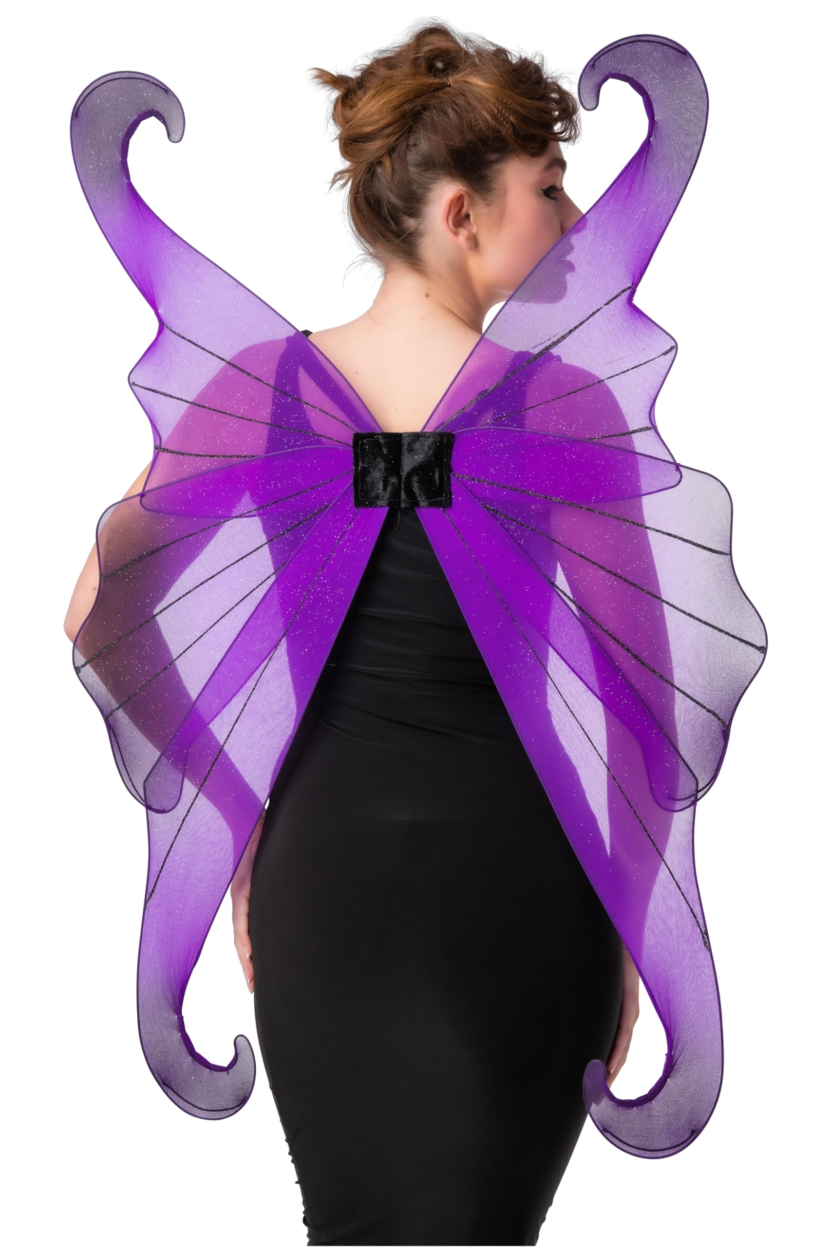 Wicked Costumes Adult Purple Dark Fairy Wings Fancy Dress Accessory