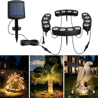 Solar Solar Palm Tree Ring Lights
