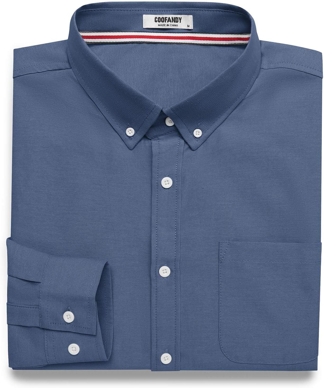 COOFANDY Mens Long Sleeve Button Down Shirt Casual Untucked Shirts for Men Oxford Dress Shirts - Image 6