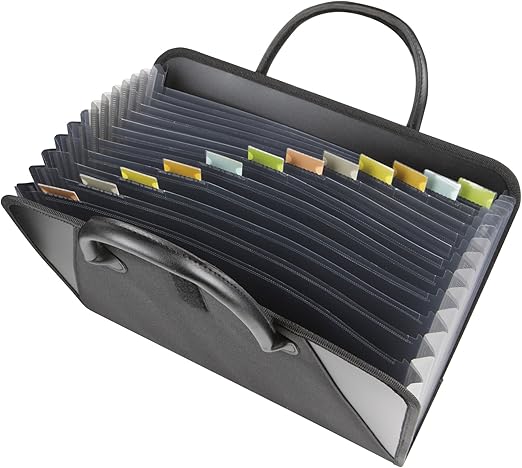 C-Line Expanding File with Handles, Letter Size, Black (48211)