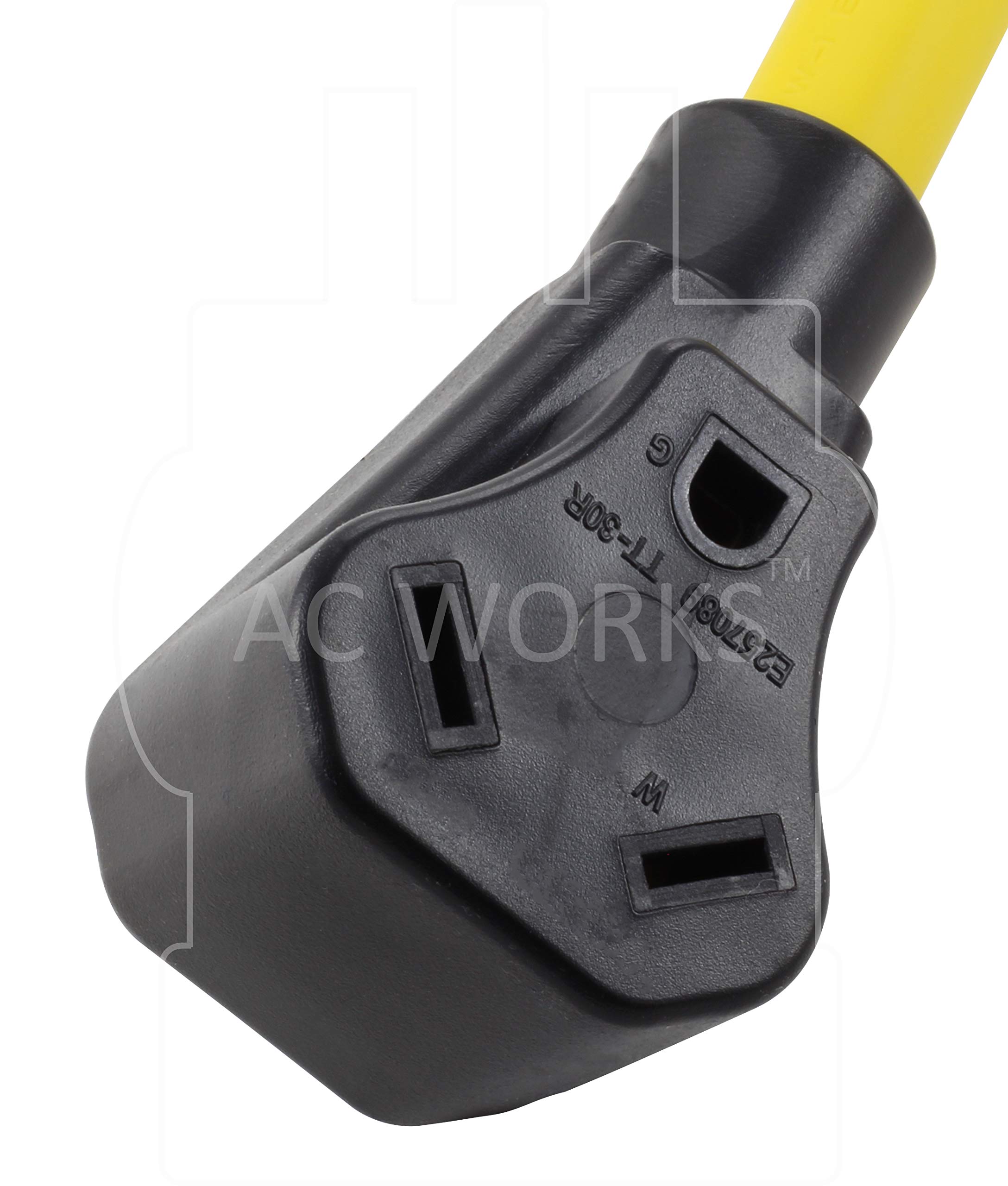 2-Pack L14-30 30A 250V Generator/RV Plug & Socket Set - Male And Female, Nylon, Water-Resistant