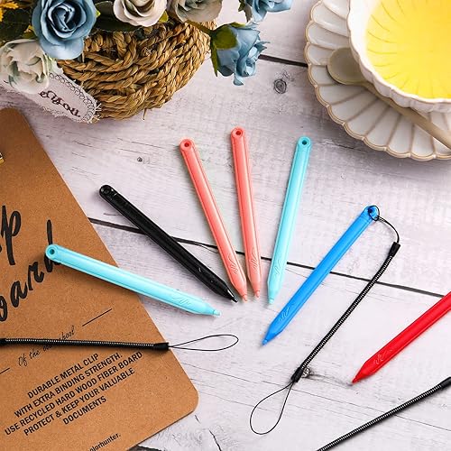 Miniatura 5 de Juego de lápiz óptico de repuesto y cordón para tableta de escritura LCD de 4.7 pulgadas, almohadillas de pintura para niños, tablero de garabatos
