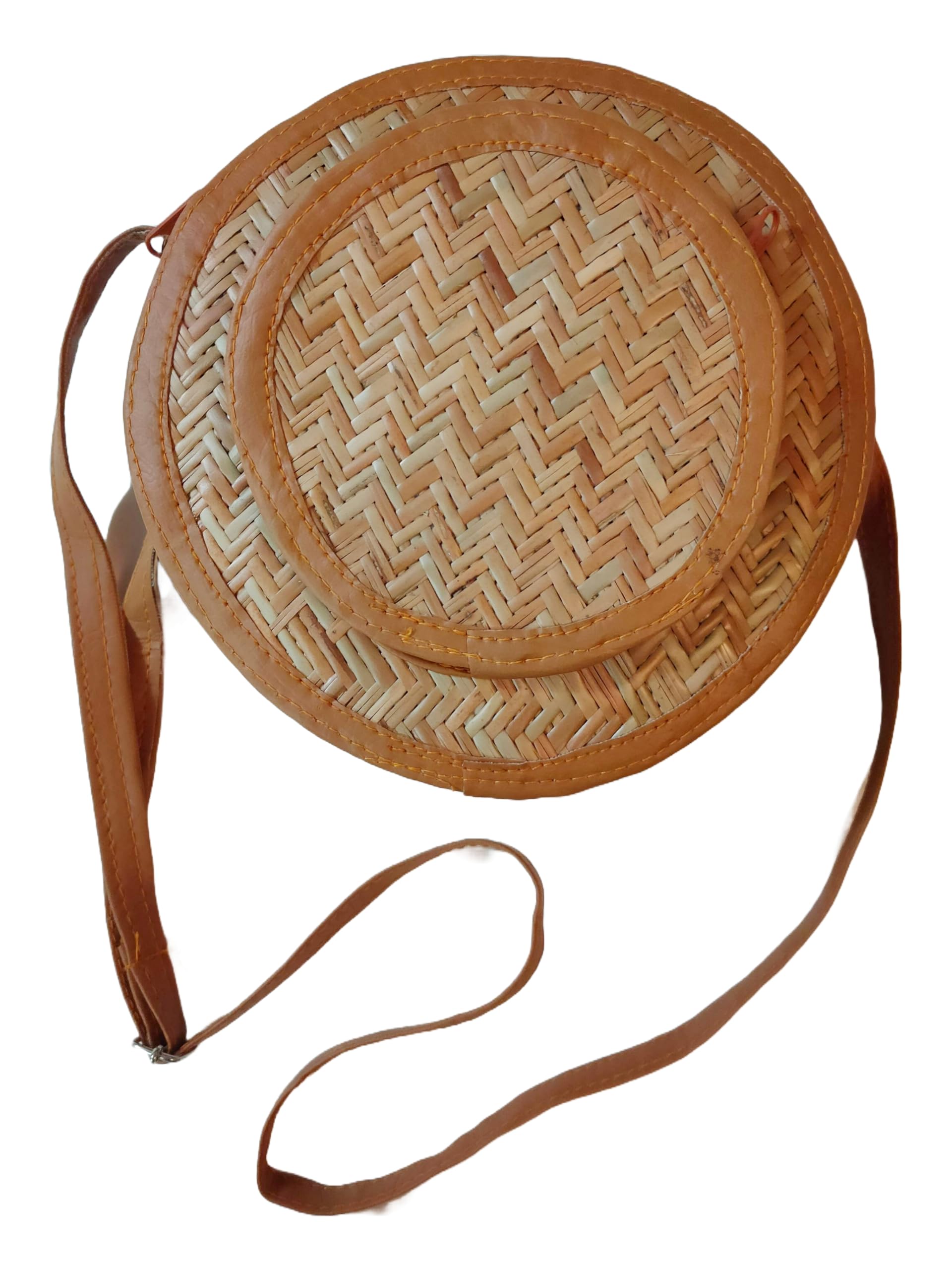 CLASSIQUE Bamboo Bag Shital Pati Handmade Womens Sling Bag Eco-Friendly & Functional Shoulder Crossbody Specially for Ladies (B0D57GKK6F) Amazon Price History, Amazon Price Tracker