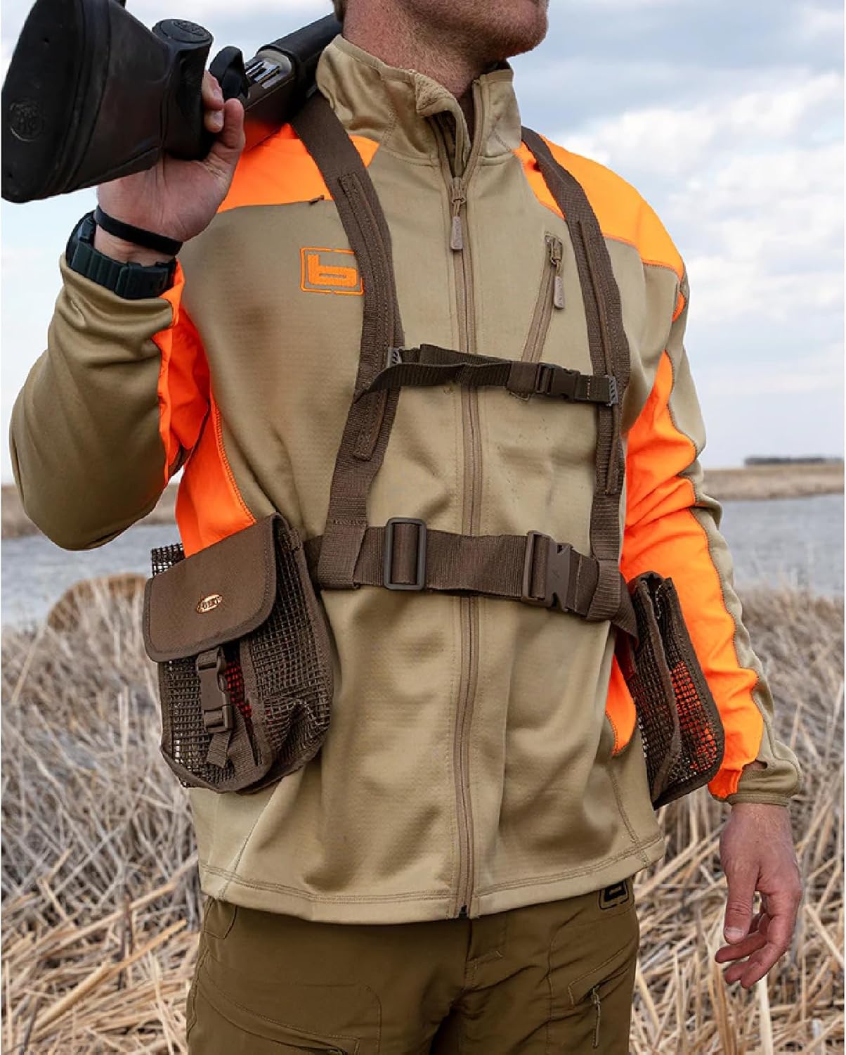 Banded Avery Dove Belt - Water-Resistant Hunting Multifunctional Waist Pack with 3 Expandable Pouches, Breathable Mesh and Adjustable Web Strap for Outdoor Shooting, Hunting, Fishing