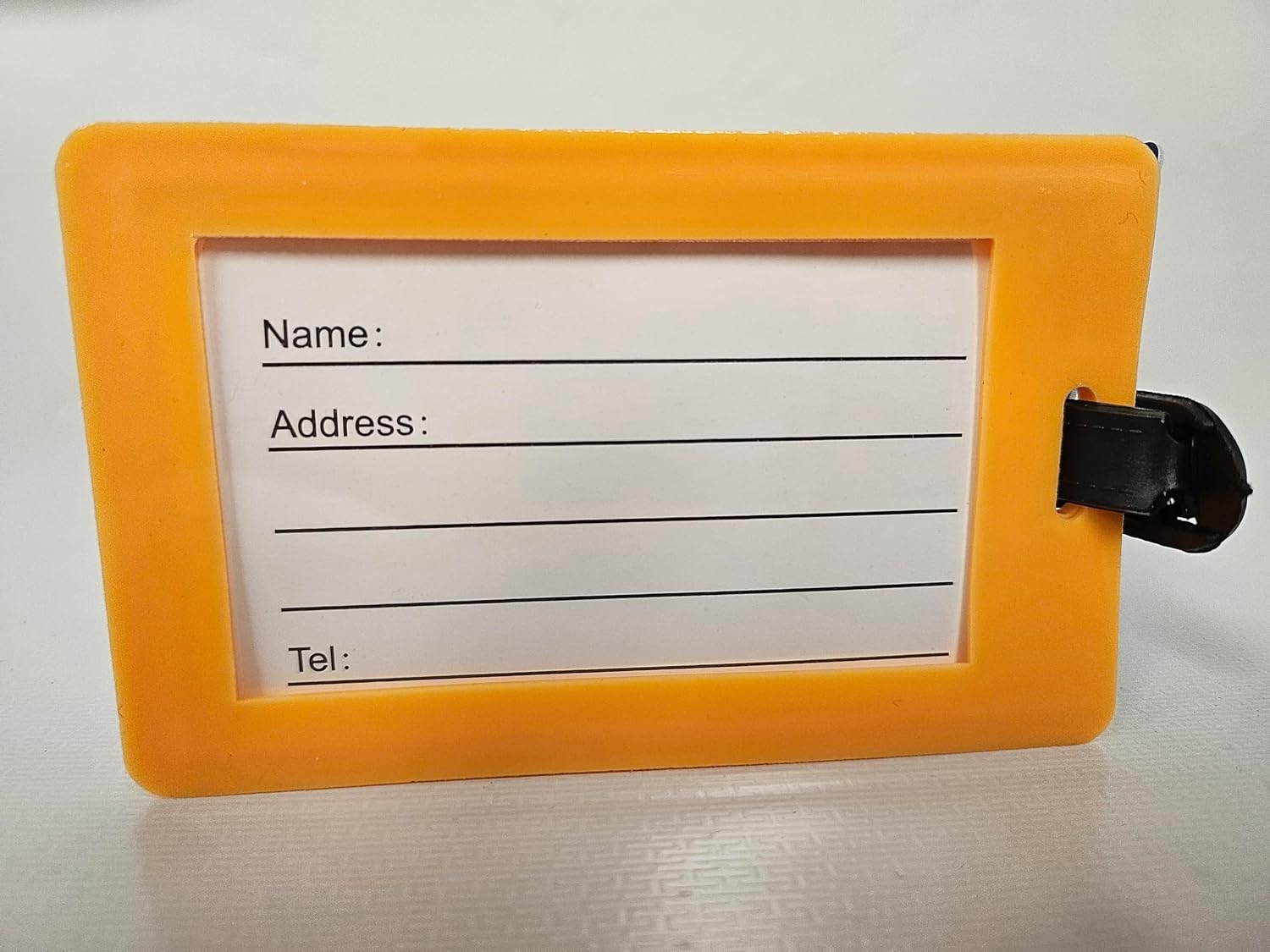 Alaska License Plate Luggage Tag (Yellow Moose)