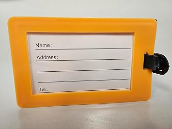Alaska License Plate Luggage Tag (Yellow Moose)