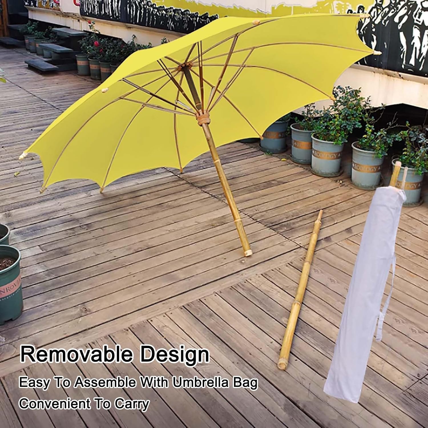 ELZEM 6.6ft Patio Umbrellas With Base Included Beach Umbrella Uv Protection Large Patio Umbrella 10 Ribs Patio Table Umbrella Portable Umbrella For Patio With Carry Bag For Garden Lawn Backyard Patio