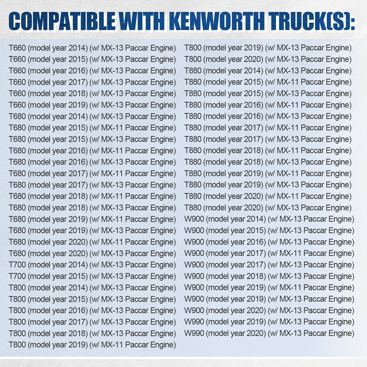 20 PCS Engine Oil Drain Plug with O-Ring 1982821 Fit for Peterbilt & Compatible with Kenworth for PACCAR MX13 MX11 Replaces# 1982821PE 51903106010