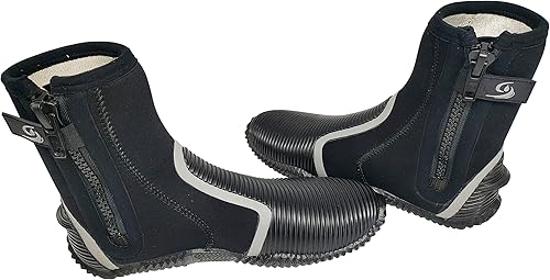 Miniatura 3 de Botas de buceo de neopreno de 0.197 in con antideslizantes para deportes acuáticos, esnórquel, buceo, botas de agua de surf