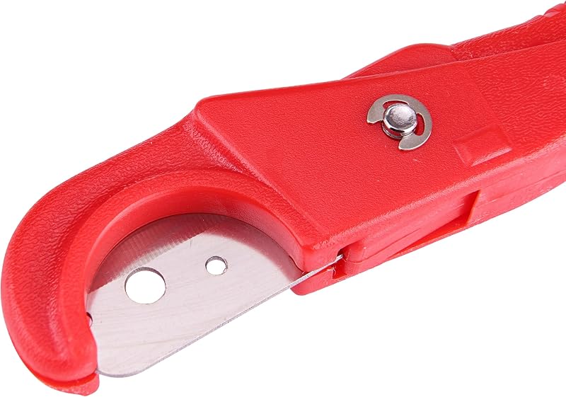 Raindrip 63200UB Cortador de tubos para sistemas de goteo y tubos de suministro de riego por goteo, herramienta de accesorios de riego multifuncional, rojo