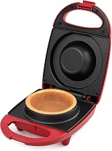 Salton Treats Waffle Bowl Maker For Single Serve Waffle Bowls, Taco Bowls, Bread Bowls, Sweet or Savoury Snacks, With Indicator Light, Cord Wrap, Upright Storage, Red (WM1907)