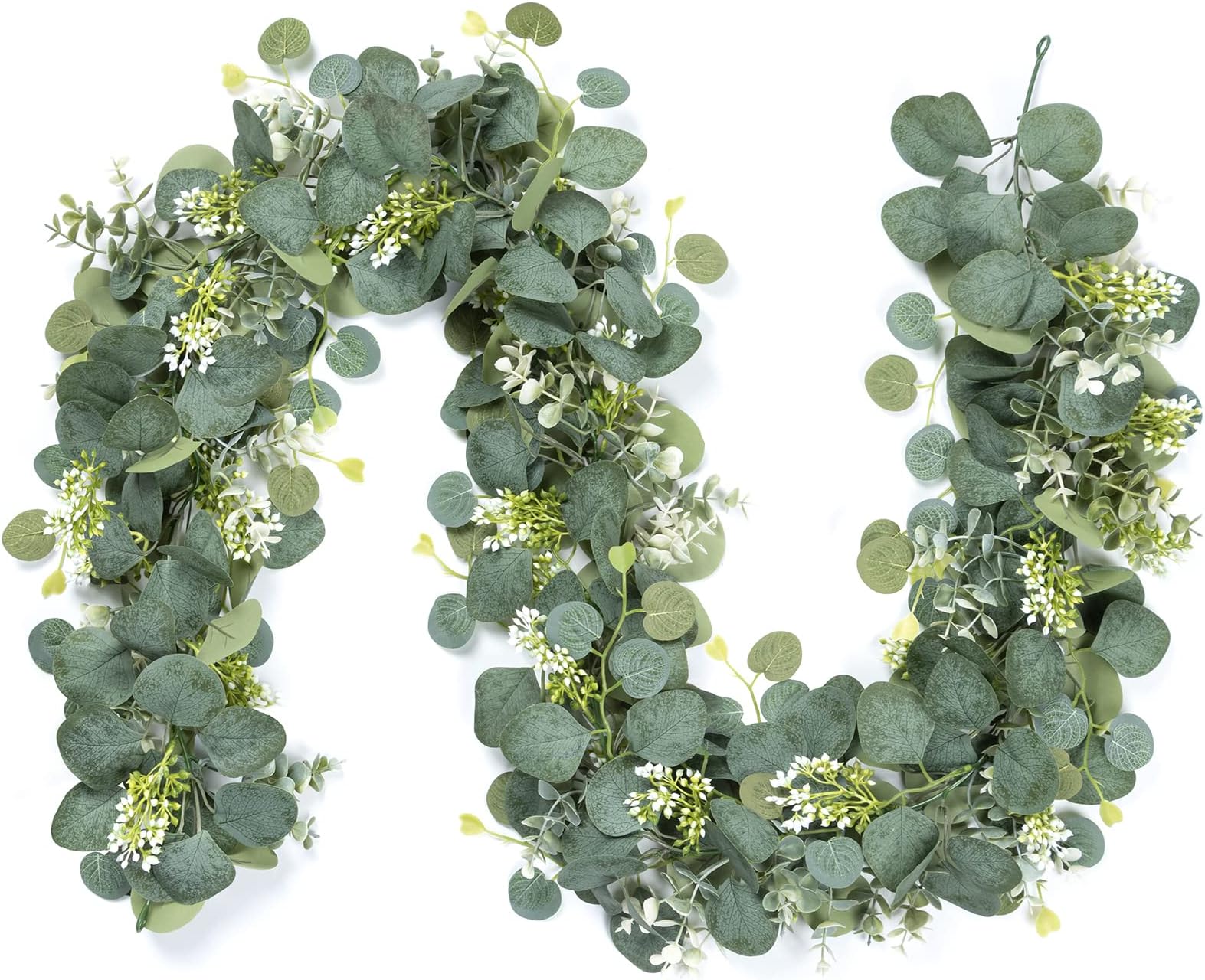 Eukalyptus Girlande 2x1,8m - Künstliche Blumengirlande Für Hochzeit & Wohnzimmer
