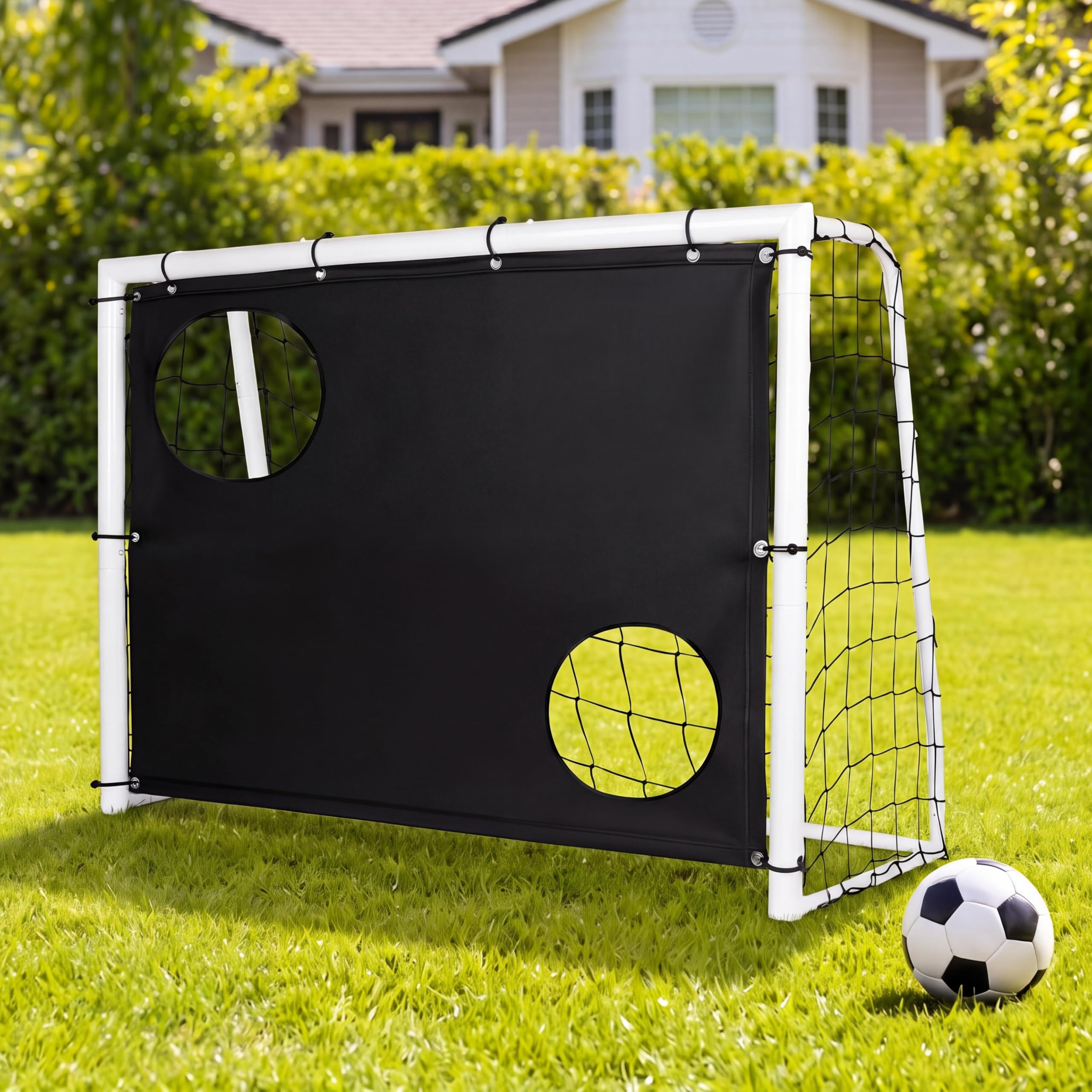 SMOOL 2-in-1 Football Goal with 2 Target Zones for Football Shooting