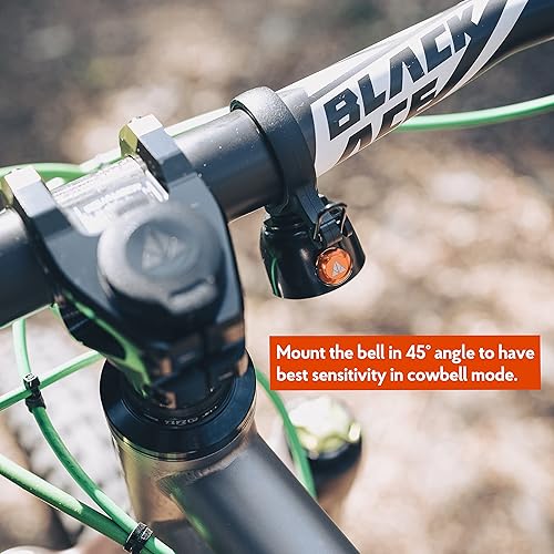 Miniatura 4 de Granite Campana de bicicleta de montaña Cricket con modo de golpe único y modo cencerro constante, campana de bicicleta para bicicleta de montaña,
