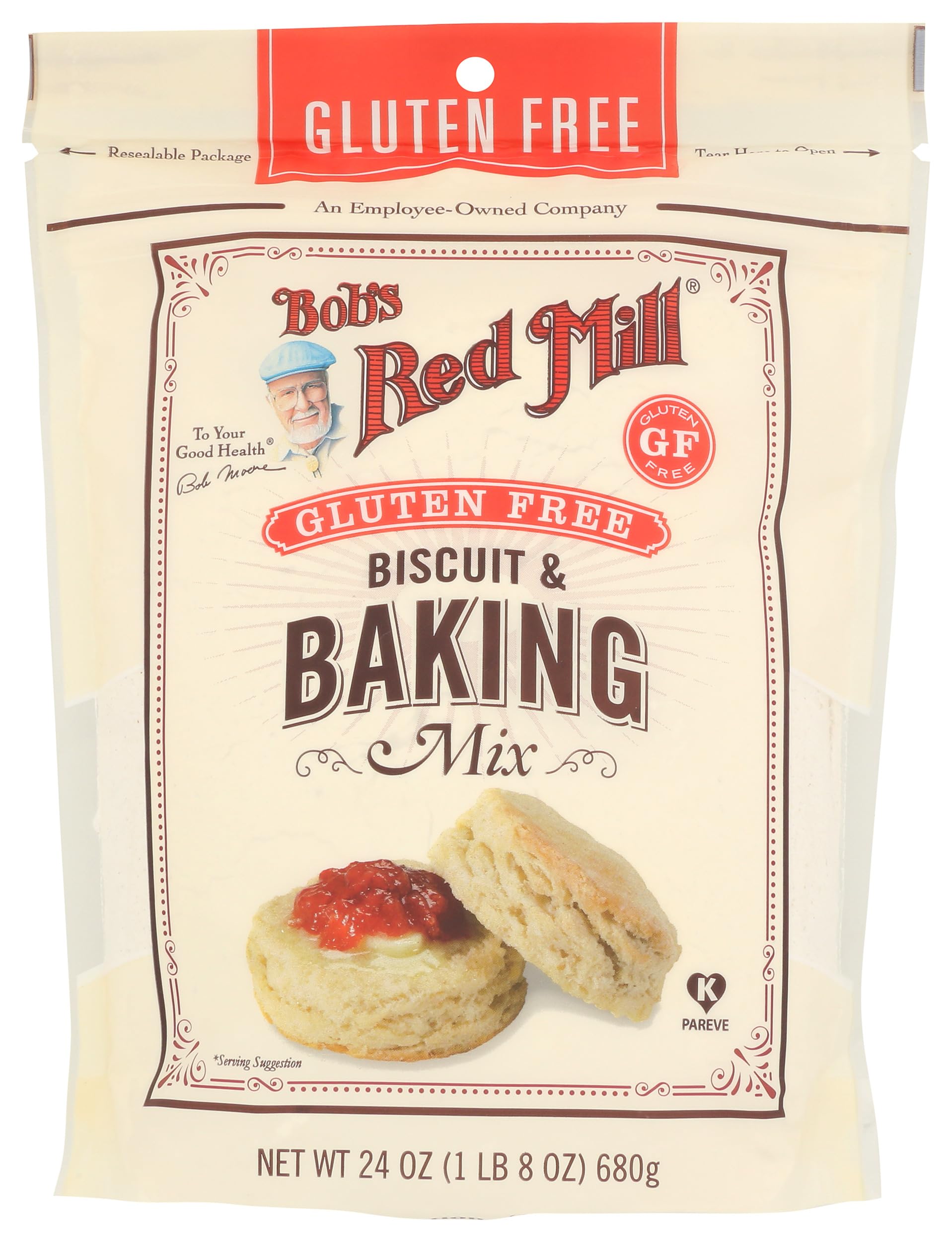 Bob's Red Mill Gluten Free Biscuit & Baking Mix, 24oz (Pack of 1) - Kosher