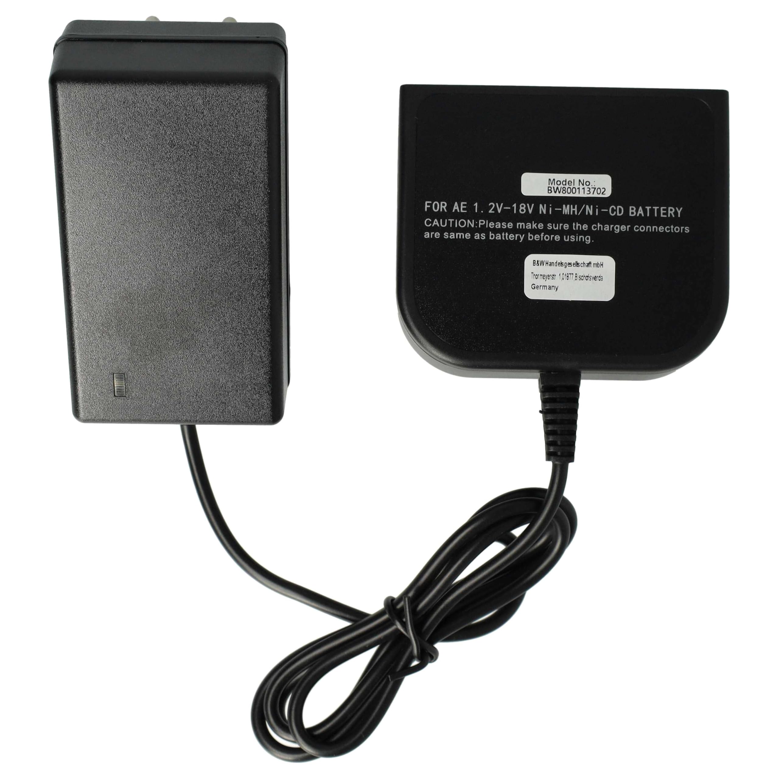 vhbw Cargador Compatible con Würth L1430L, L1430R, L1430 Herramientas Ni-CD, NiMH - batería, 1,2-18V, 1AV
