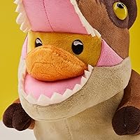 Vista 5 de Figura afelpada TUBBZ: figura coleccionable de Jurassic Park de tiranosaurio de cosplay, en forma de pato de goma suave afelpado T-rex (peluche)