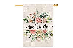 Summer House Flag for Outdoor 28x40 Inch Double Sided Garden Decorative Flags