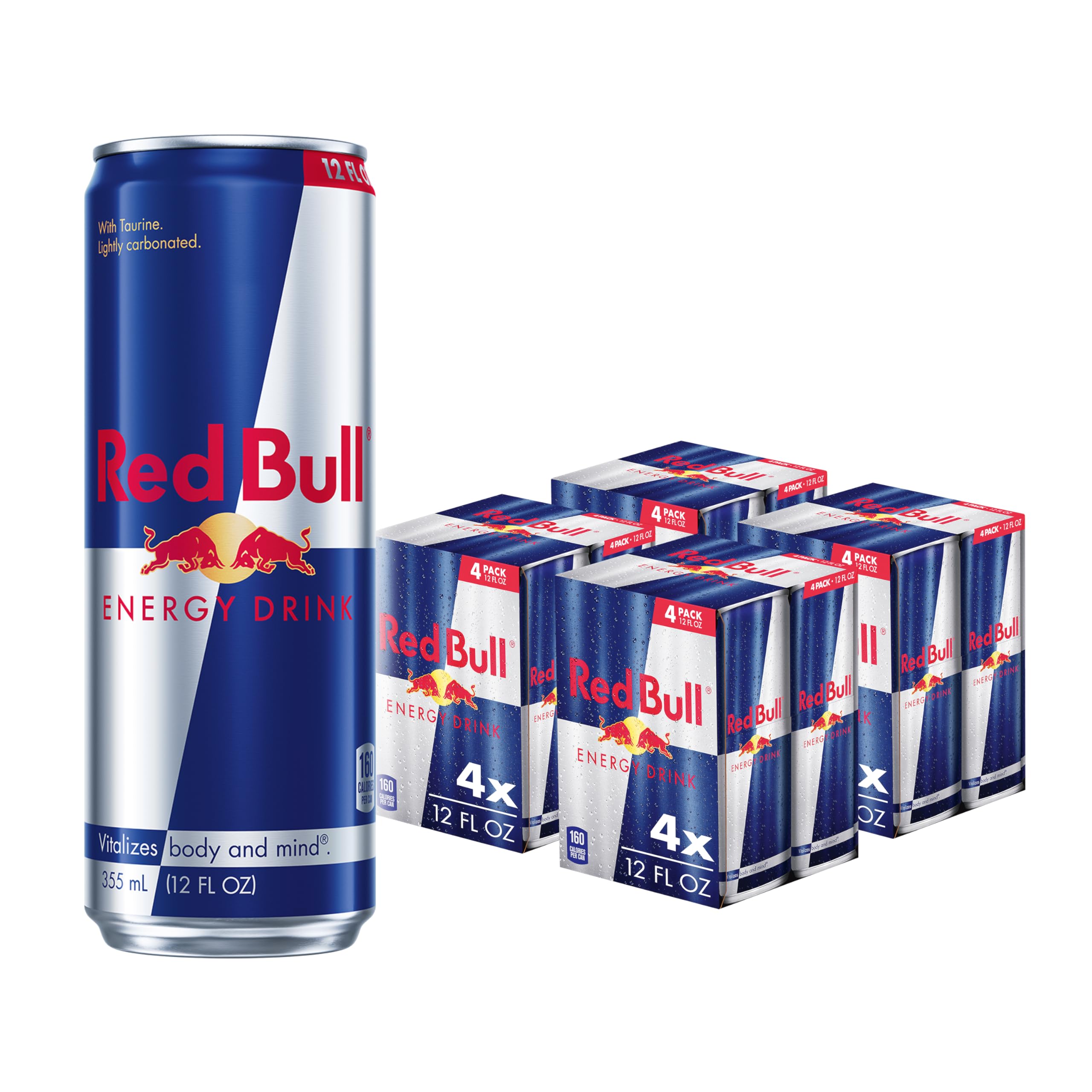 Red Bull Energy Drink, 114mg Caffeine | Taurine & B Vitamins | 12 Fl Oz | 16 Cans