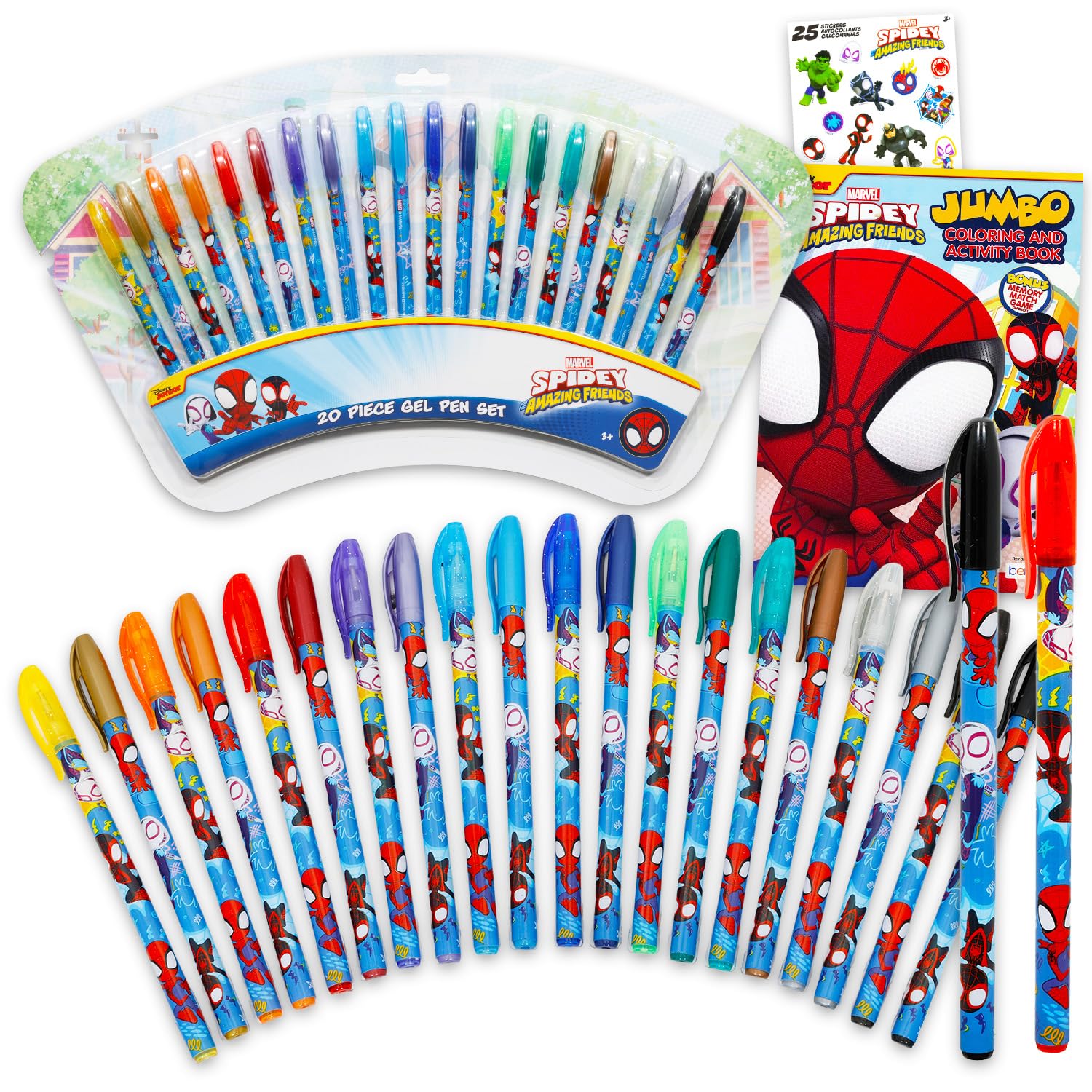 Amazon.co.jp: Spidey and Friends グリッタージェルペン 子供用