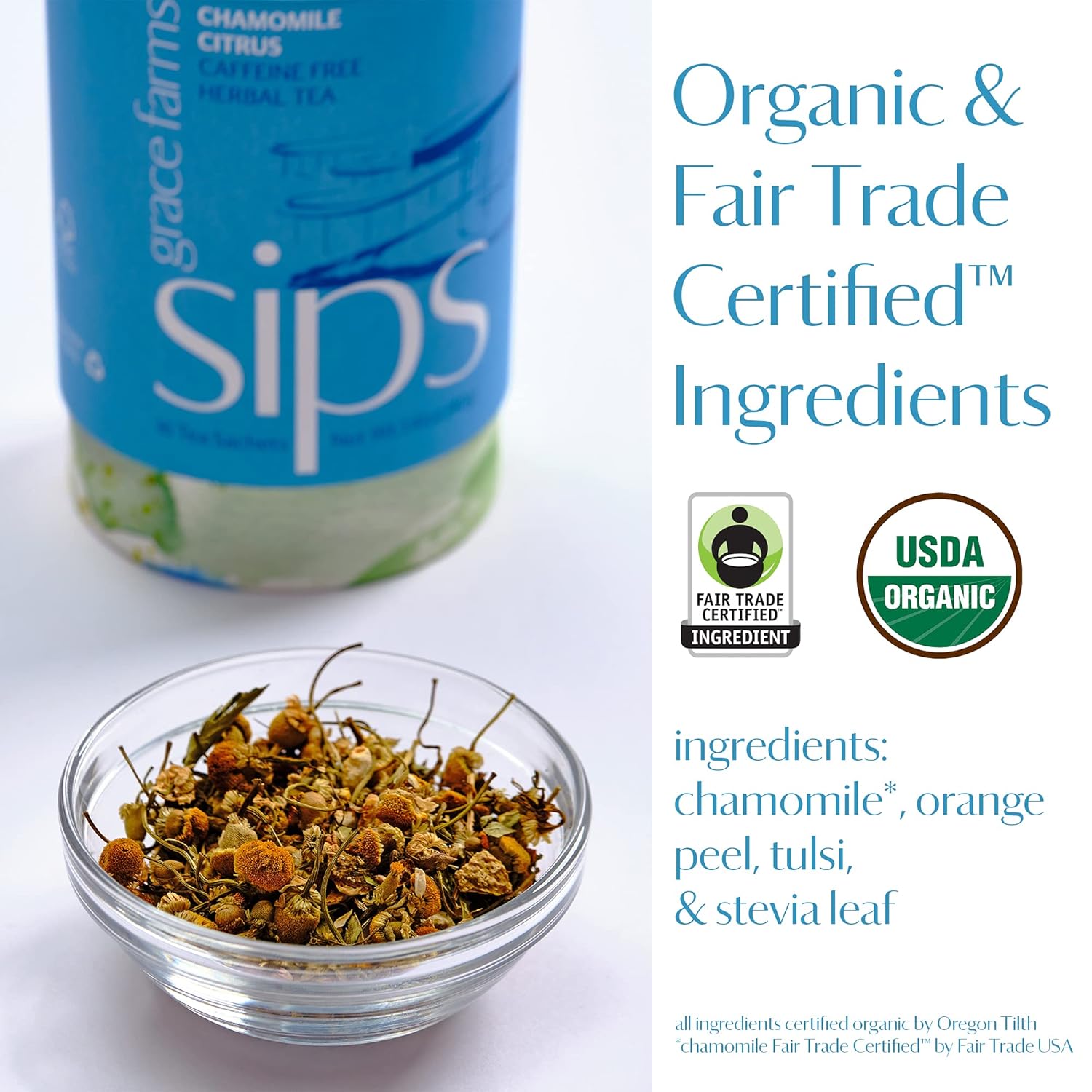 Grace Farms Herbal Tea Variety Pack | 4 canisters (16ct each) of Beautiful, Organic & Fair Trade Herbal Teas | GREAT MOTHER'S DAY GIFT | Giving Back 100% : Grocery & Gourmet Food