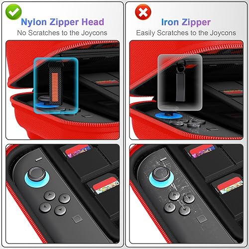 Miniatura 3 de daydayup Estuche de transporte, rojo