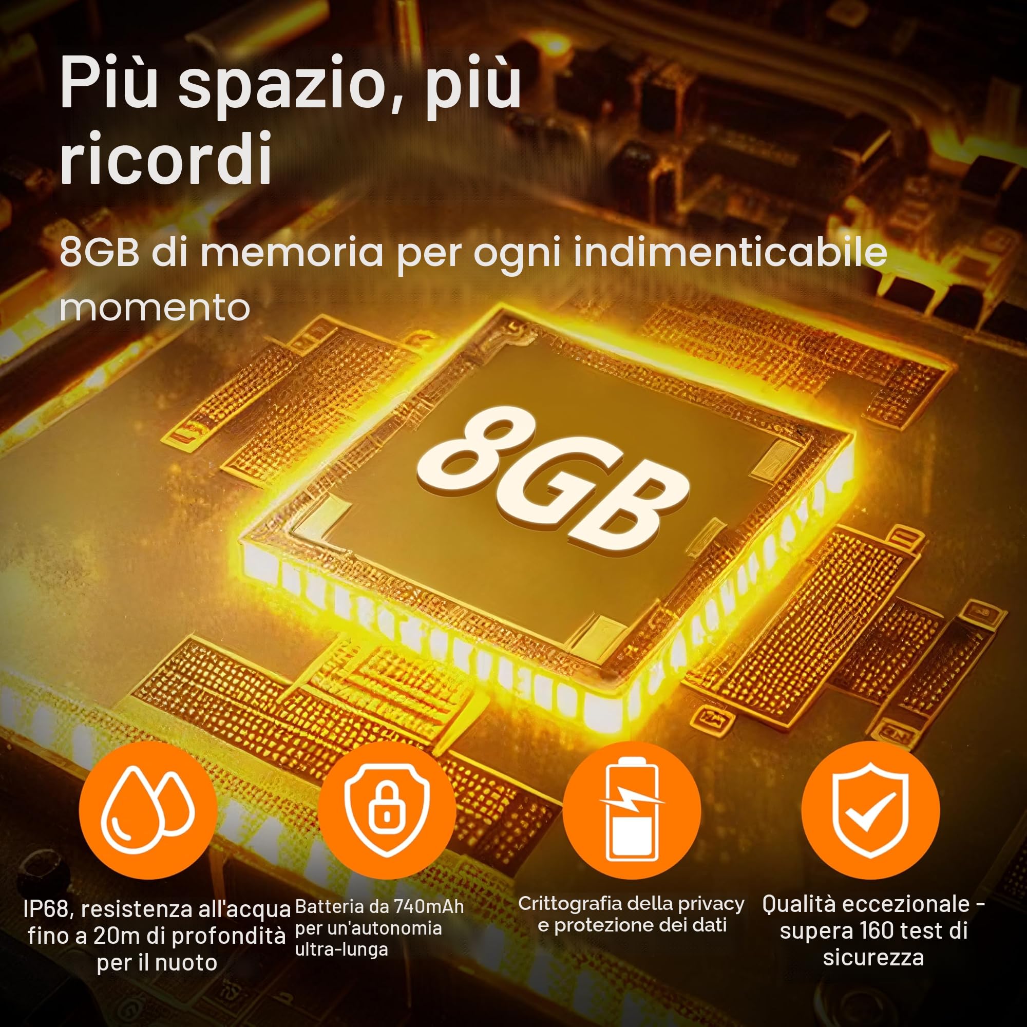 imoo Z3 Smartwatch per Bambini, Videochiamate, GPS, SIM, SOS, IPX8, Blu | Videochiamate HD, VoLTE, Chat, Localizzazione GPS, Supporto SIM, SOS Emergenza, Impermeabile IPX8, Fotocamera, Modo Scuola