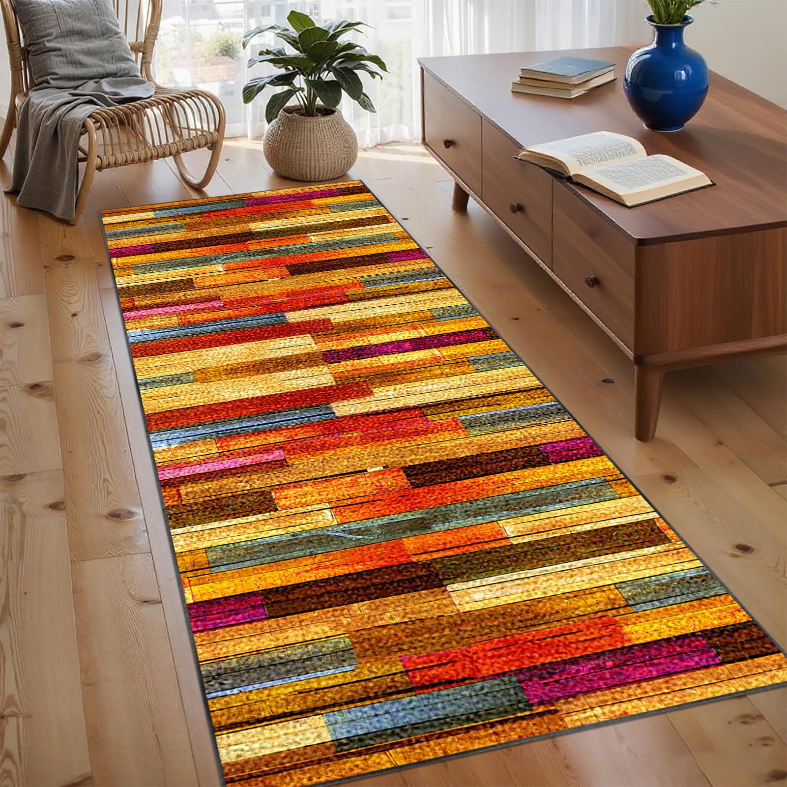 Laegnfho Runner Rug for Hallway Non Slip Long Hallway Hall Runner - Image 2