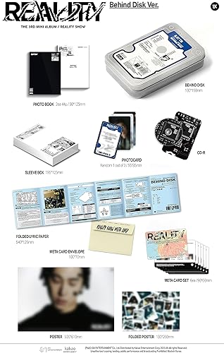 Miniatura 2 de U-KNOW Yunho Reality Show 3er mini álbum detrás del disco versión limitada CD+1p póster plegado en paquete+44p PhotoBook A+44p PhotoBook B+1p