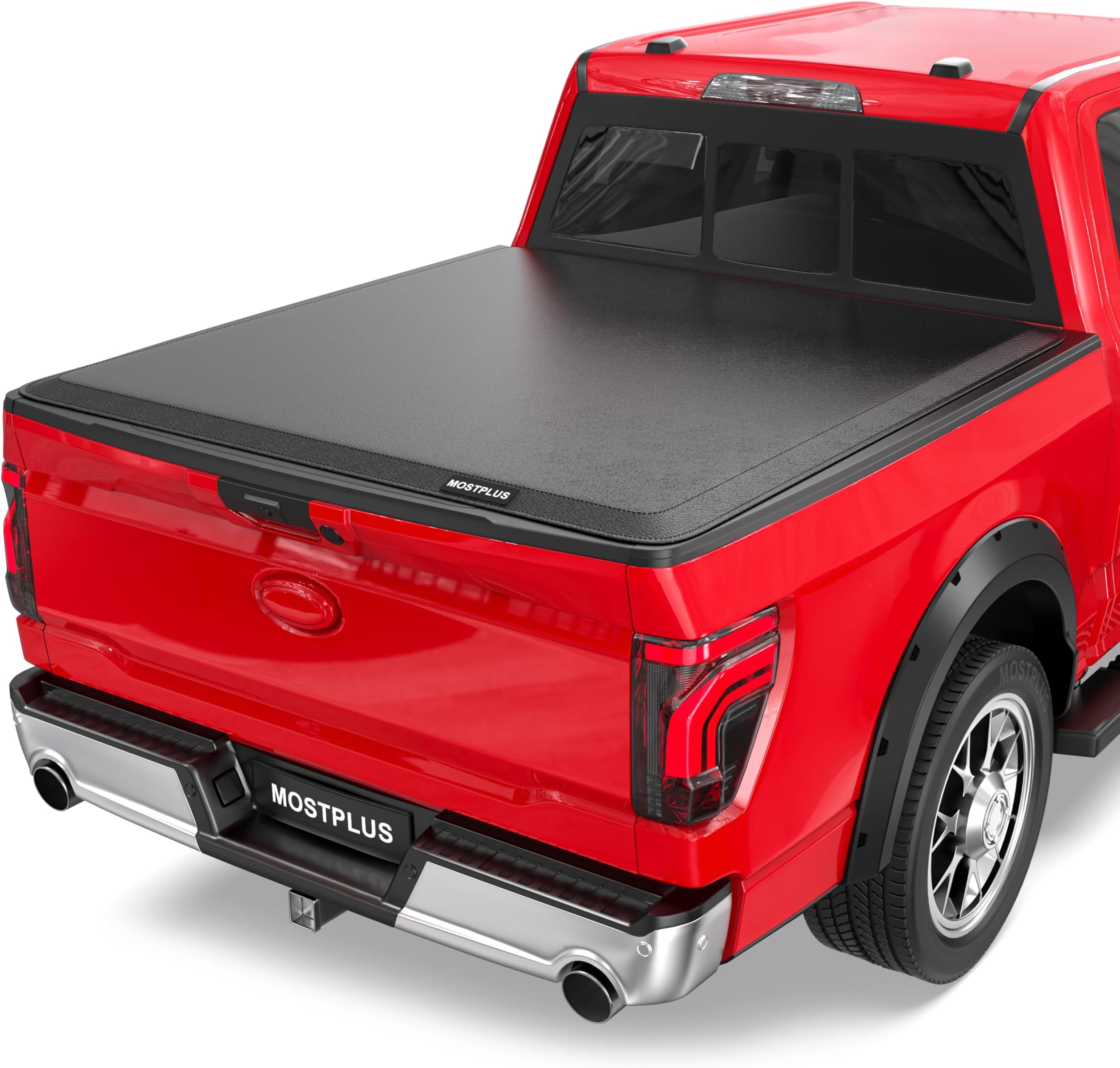MOSTPLUS 5.5FT Roll-Up Soft Vinyl Truck Bed Tonneau Cover Compatible for 2009-2025 2026 Ford F150 F-150 Short Bed On Top (67Inch)