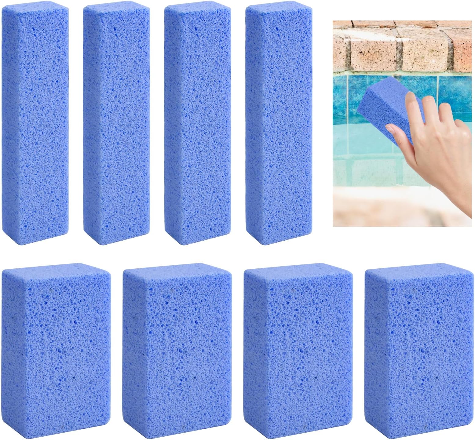 Ultra Durable Pool Pumice Stone with EZClip Handle Pumice