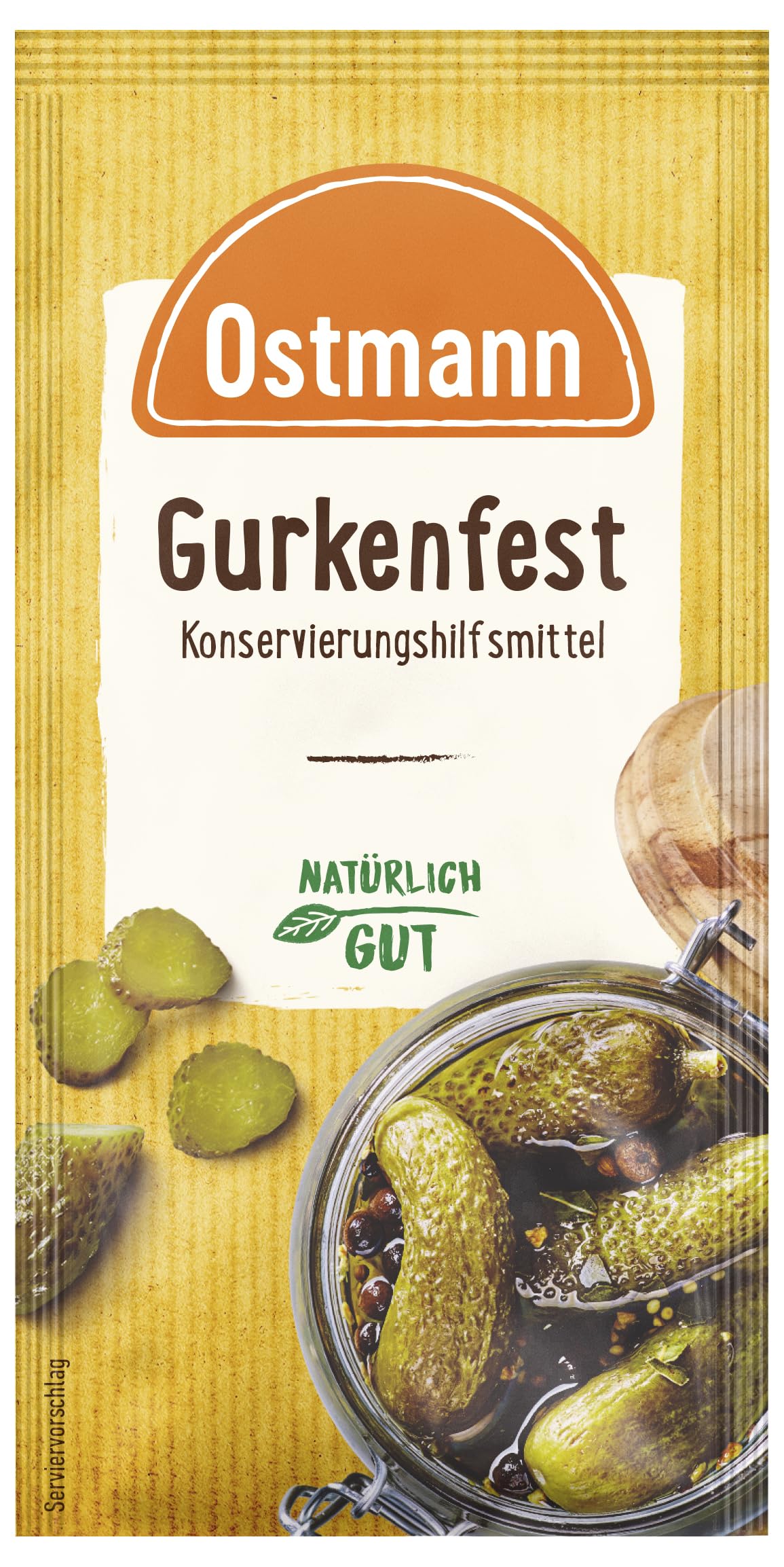 Ostmann Gewürze – Gurkenfest, ideale Konservierungshilfe zum Einmachen von leckeren, haltbaren, sauren Essiggurken im Glas und anderem Gemüse, 15 g Lebensmittel & Getränke