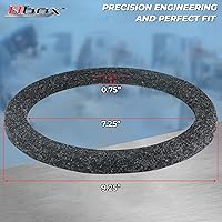 Vista 3 de Atrend Espaciador universal construido en Mdf para altavoz de 8 pulgadas o sub - añade 3/4" a profundidad