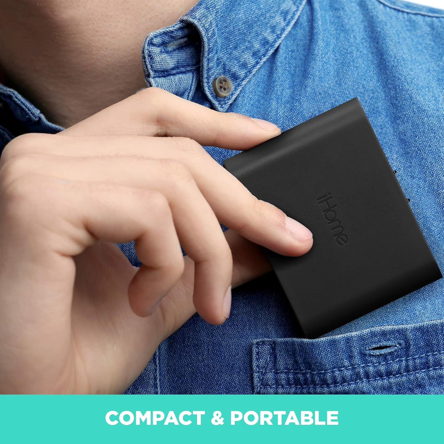 iHome AC Pro 4.0 Amp 4-Port USB Wall Charger, Flat Foldable Plug for iPhone 12/12 Pro/12 Pro Max/ 11/11 Pro/11 Pro Max/Xs,/Xs Max/XR/X/8/Airpods, iPad, Samsung Galaxy Android & More, Black : Cell Phones & Accessories