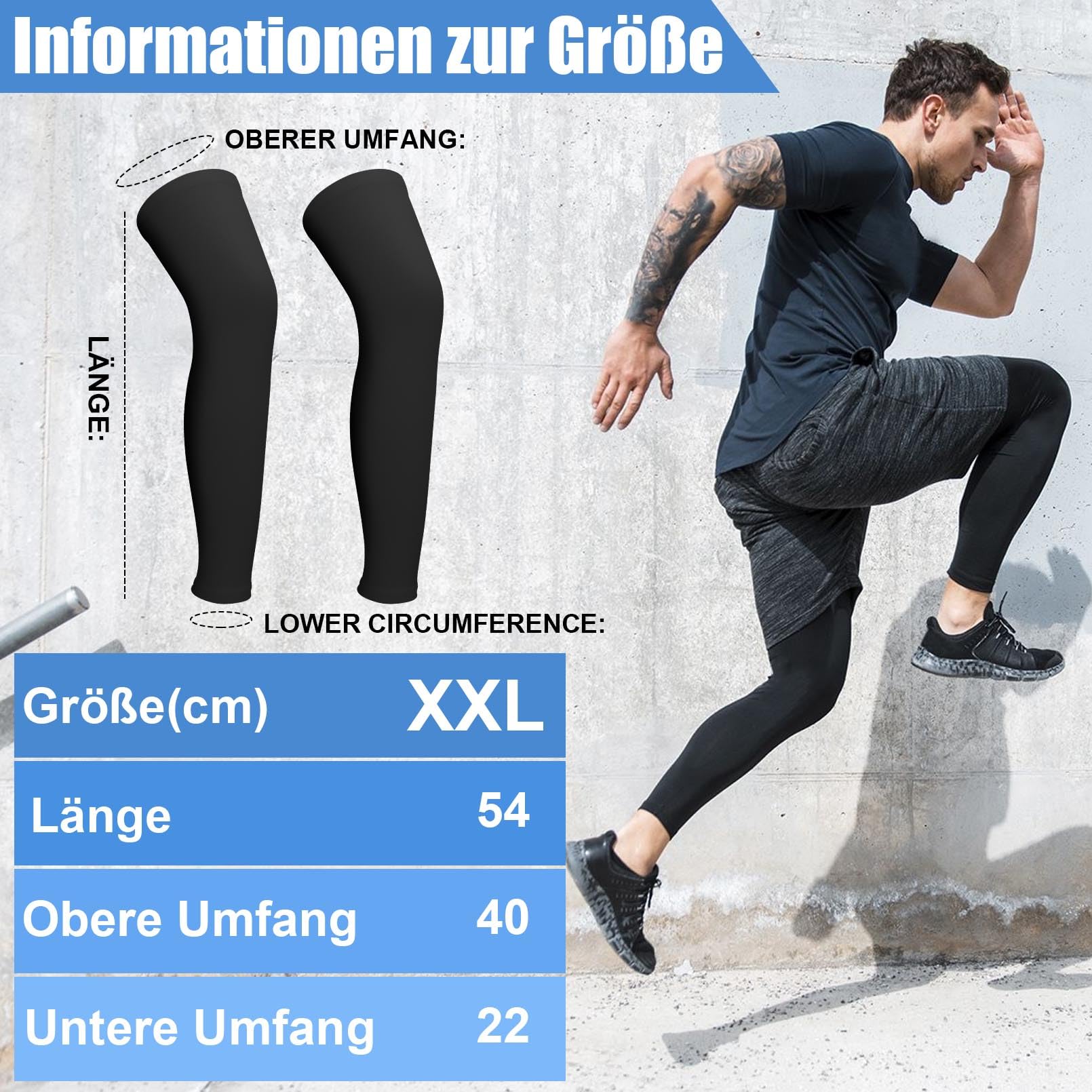 Lot de 3 paires de manchettes de compression - Protection solaire UV - Longues manchettes de compression pour cyclisme, course, basketball, hommes et femmes (noir, blanc, gris), Blanc, noir,