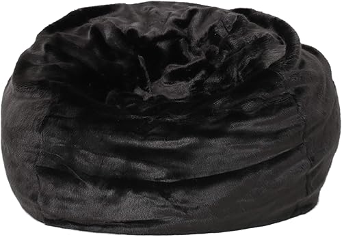 Christopher Knight Home CKH - Puf de piel sintética, 3 pies, color negro