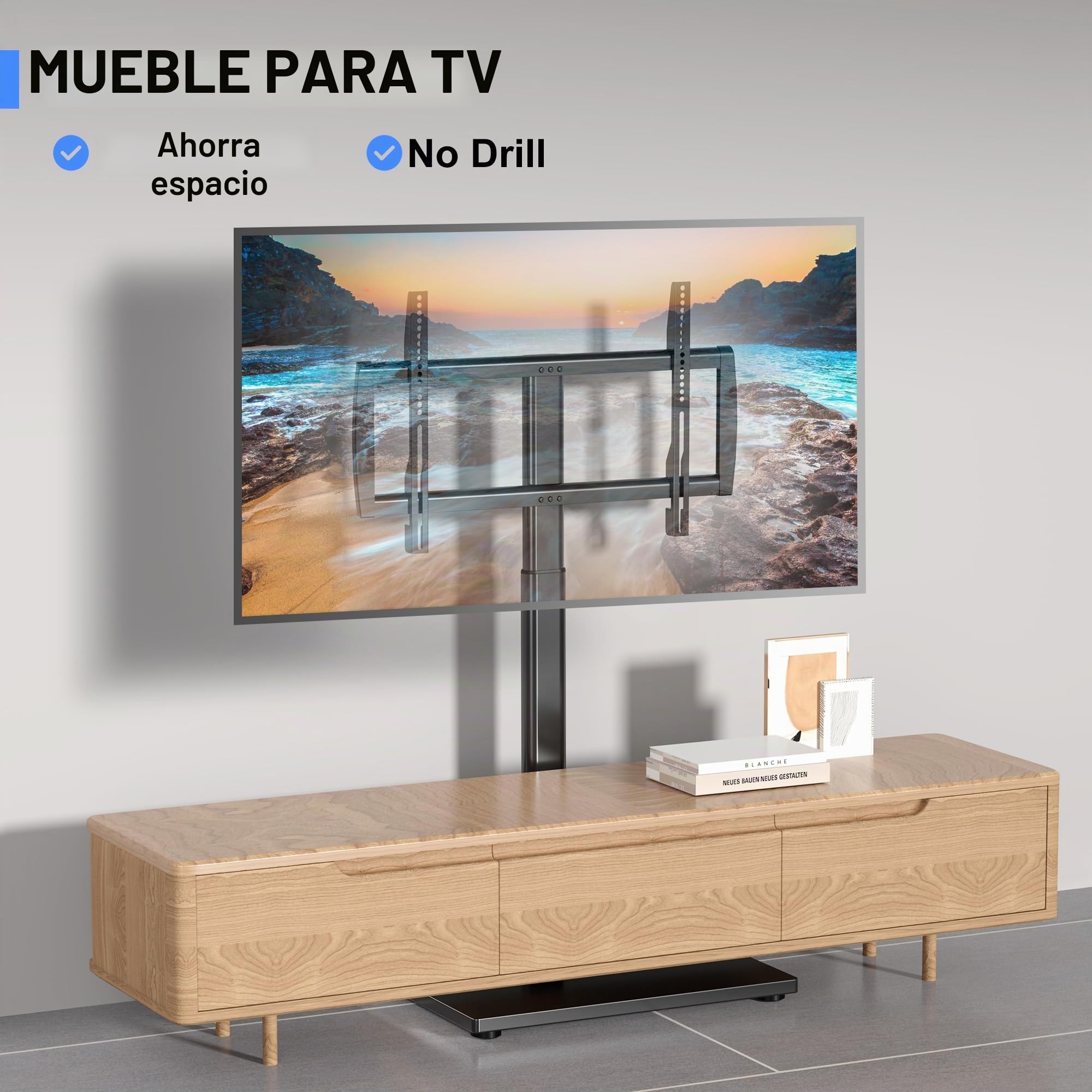 XINLEI Soporte Universal para TV de 32 a 75 Pulgadas, con gestión de Cables, Carga máxima 60 kg, VESA 600 x 400 mm, TS004H