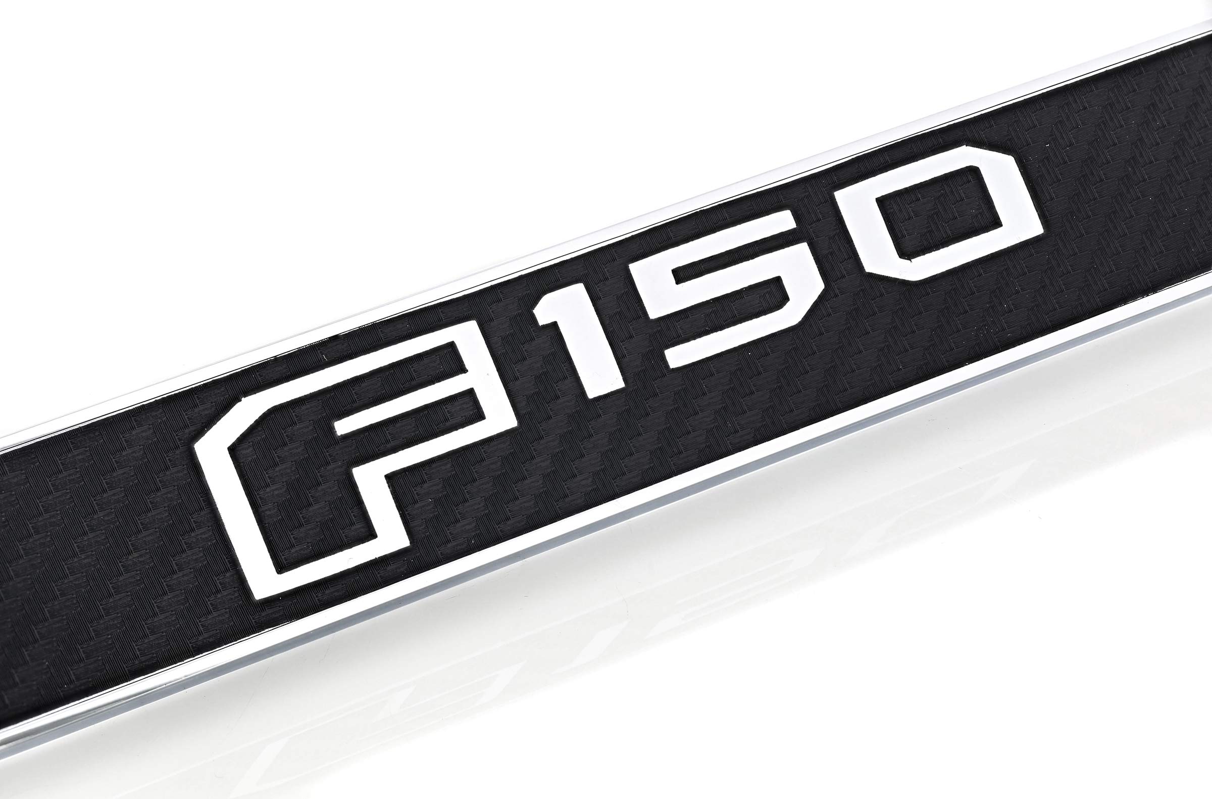 Amazon.com: Ford F 150 License Plate Frame (2 Hole/Zinc, Chrome