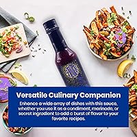 Vista 6 de Splintered Sauce Dirty Blues - Salsa picante Carolina Reaper y arándanos - 5 onzas líquidas - Vegetariana - Delicia picante ardiente y afrutada