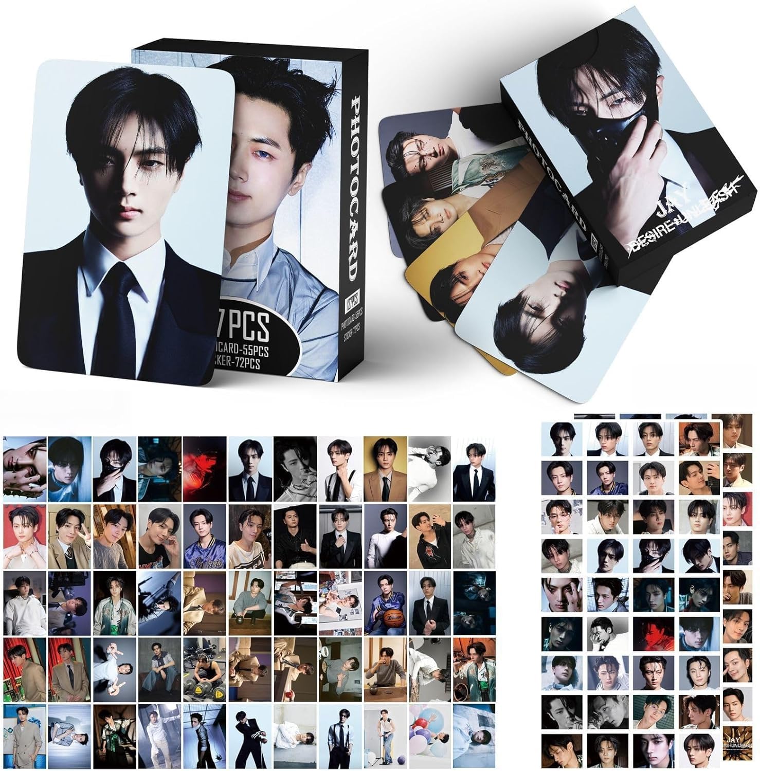 MXP EN- 127 pcs 'DESIRE : UNLEASH' Personal Photocards 55Pcs Postcards + 72Pcs stickers 'Engene' Cards Heeseung Sunoo Sunghoon NI-KI Photo Cards(JAY)