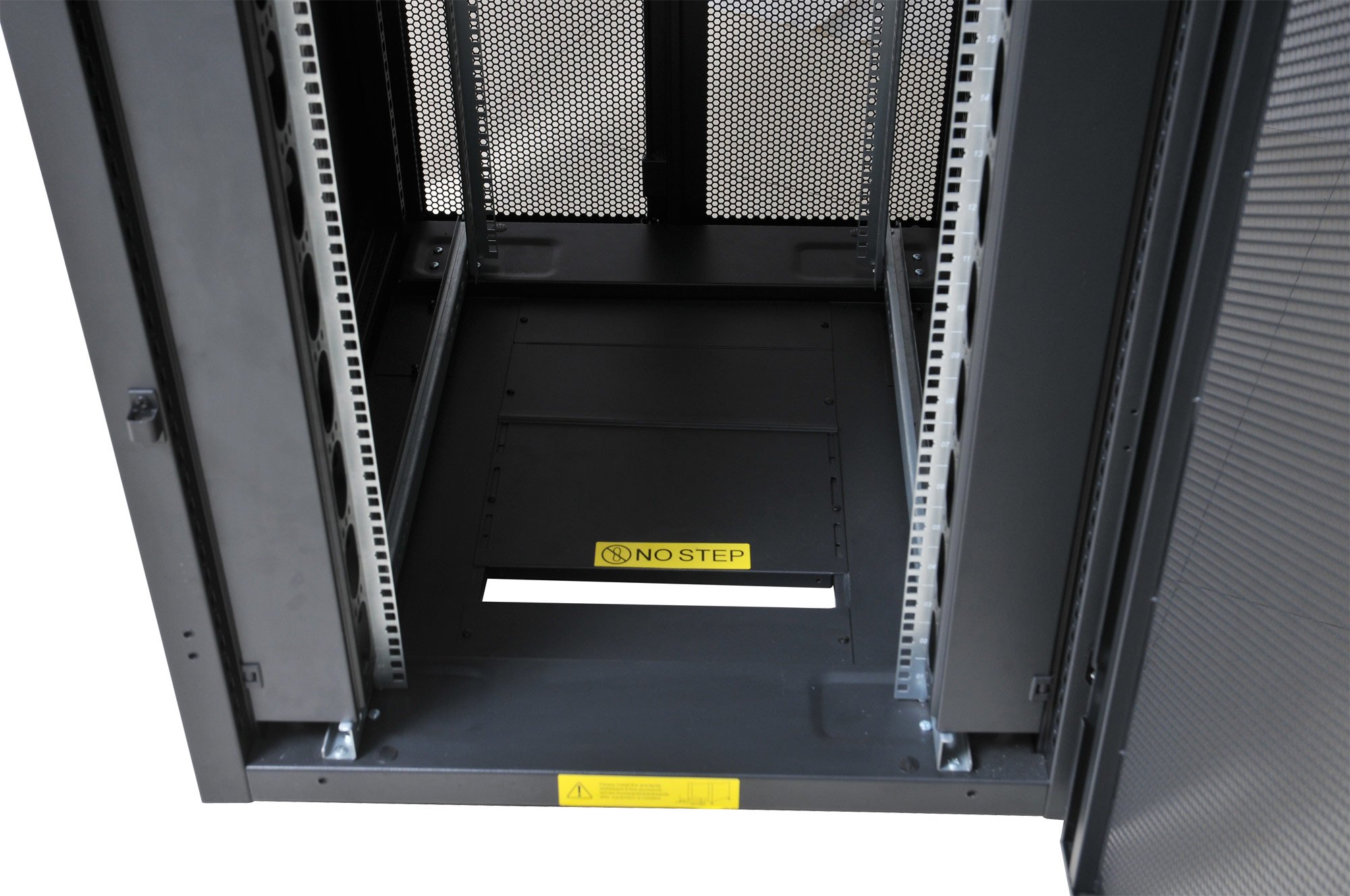 Techly Professional 104806 Armadio NetRack 19" 600x1000 42 unità Ventilato Nero da Assemblare Nero
