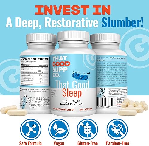 Miniatura 5 de That Good Supp Co  That Good Sleep Night Time Time Sleep Time Time  Ayuda a dormir profundo  Ayuda en el alivio del estrés  Mejora el estado de