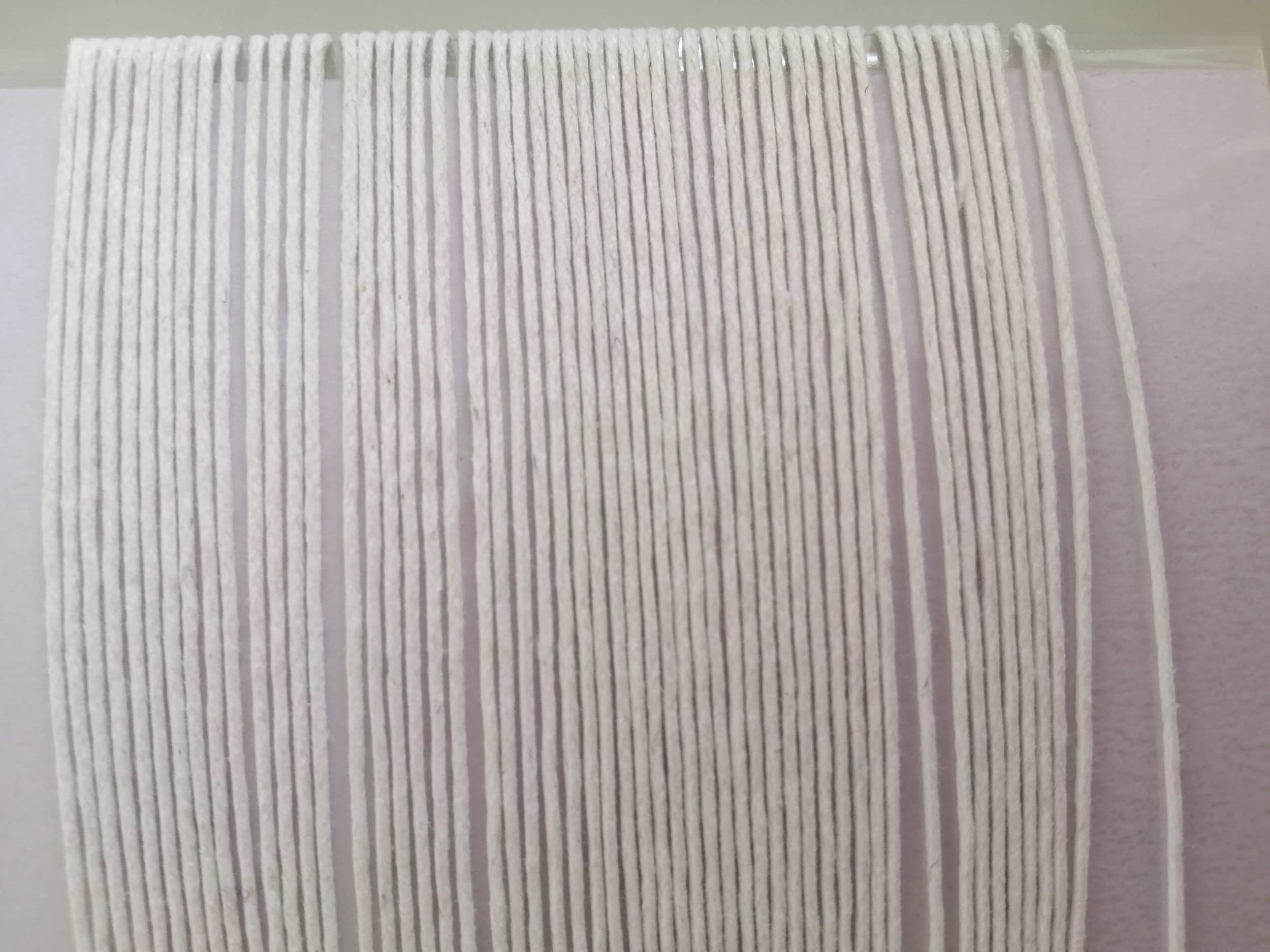 Mart-Mon Multicolor 15 Yards (13 Meters) 100% Cotton Cord- Waxed 1Mm Thick For Jewellery & Craft Making (White)
