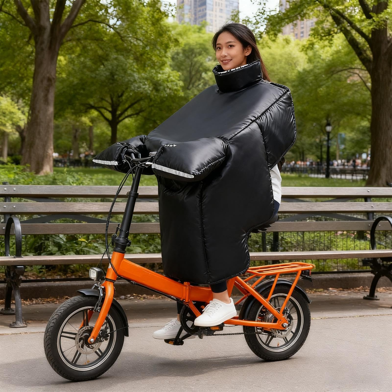 Cubierta Delantal para Piernas De Scooter Manta De Conducción Impermeable