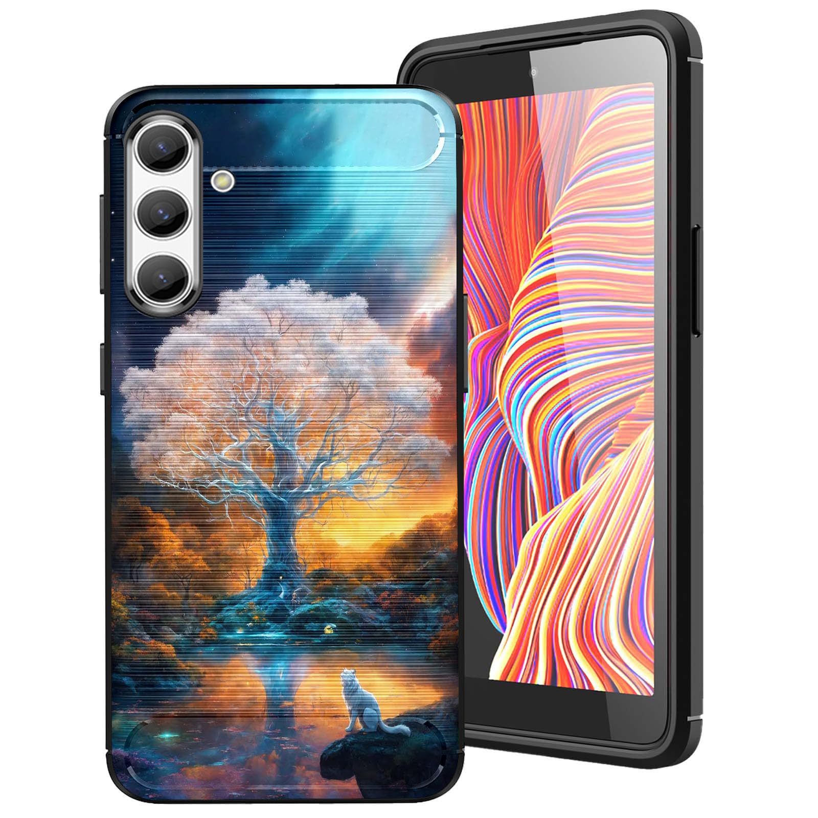 DHEEBFWE for Samsung Galaxy S24 Plus Brushed Texture Case,Ultra-Thin and Soft TPU Phone Cover Designed for Samsung Galaxy ...