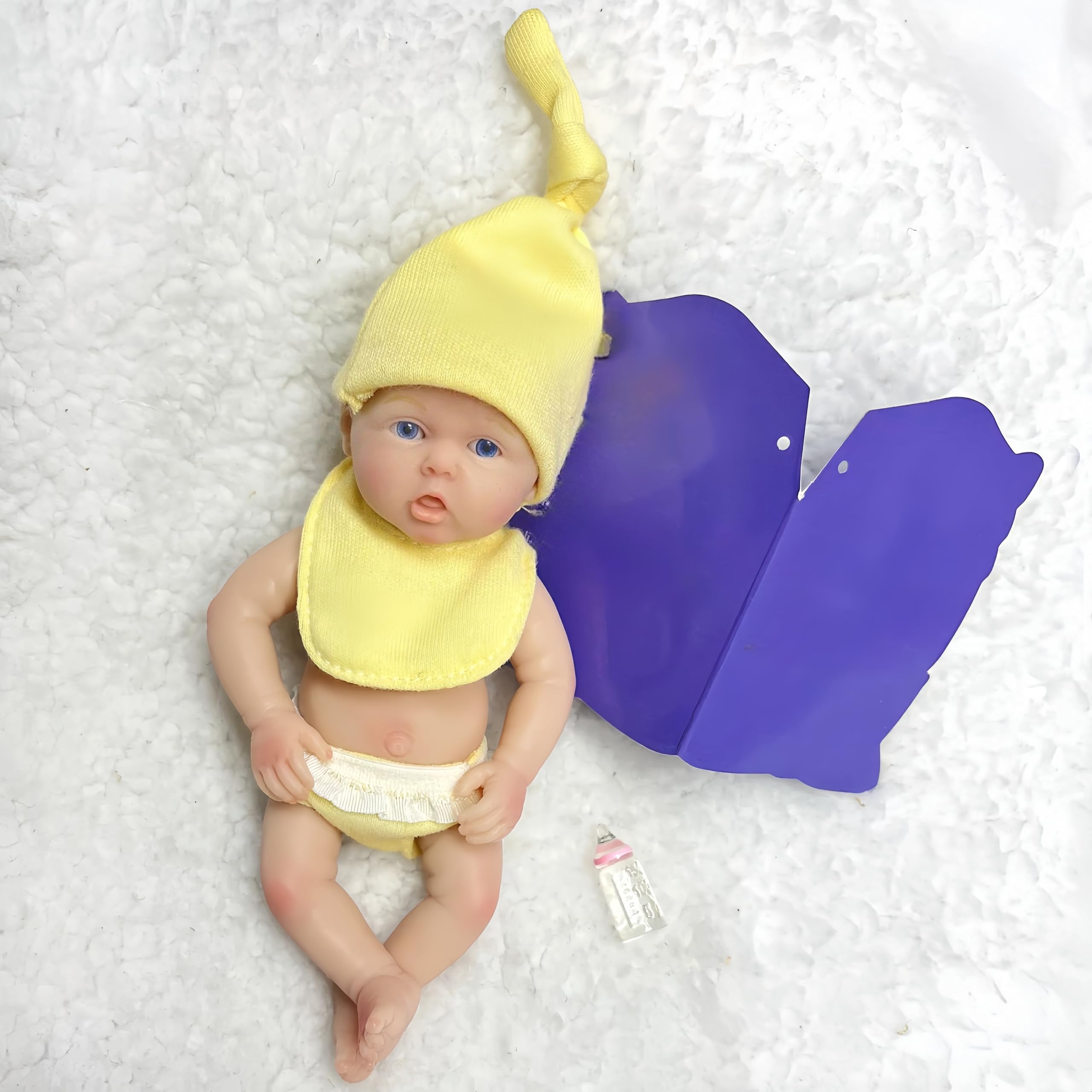 Bambolina Reborn In Micro Silicone 18 Cm - Morbida E Lavabile Per Bambini E Collezionisti - 3