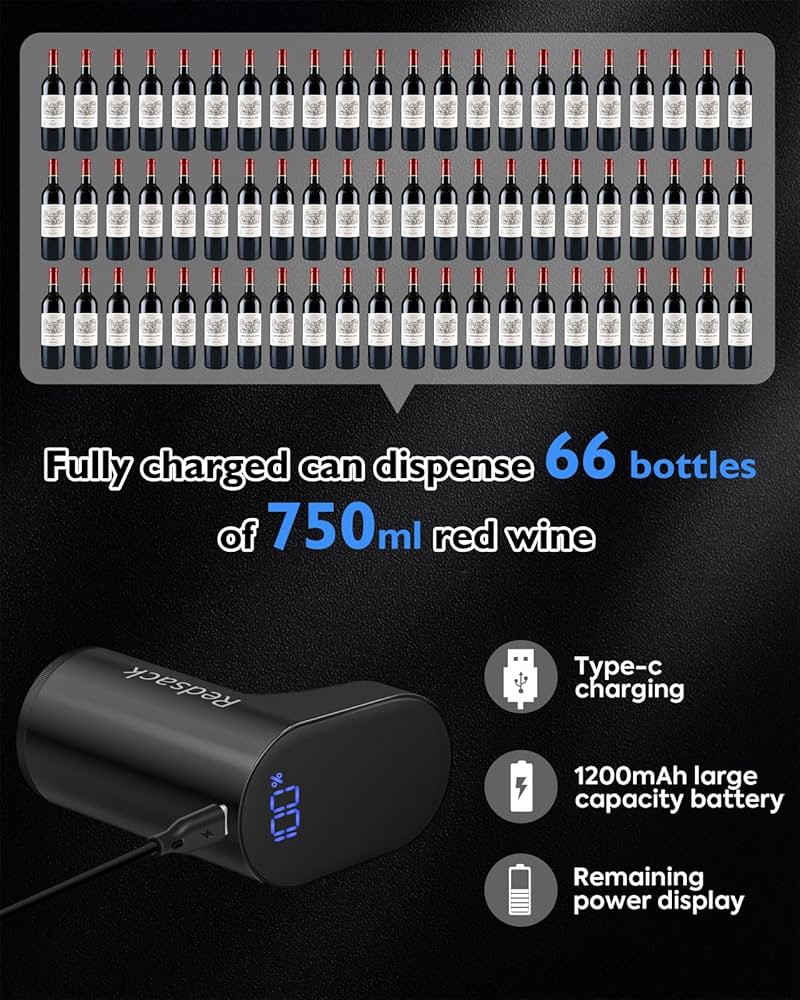 Redsack スマートワインディスペンサー 007 Amazon | スマートデジタルディスプレイワインディスペンサー