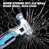 Vista 6 de Kit de herramientas multiusos 18 en 1, equipo de campamento de supervivencia y regalos de pesca para papá, multiherramienta con martillo, alicates