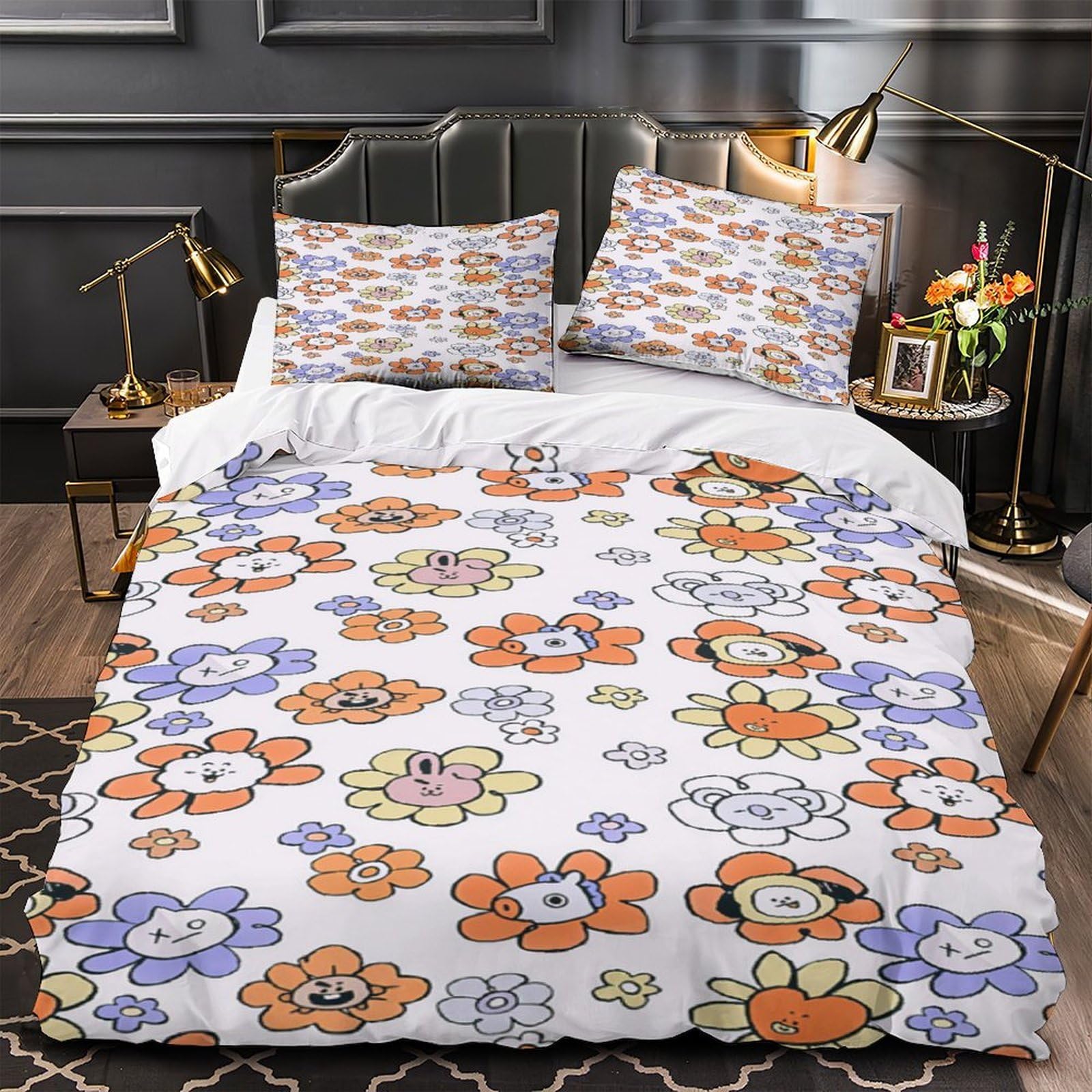 Housse de couette hypoallergénique respirante et légère 135x200
